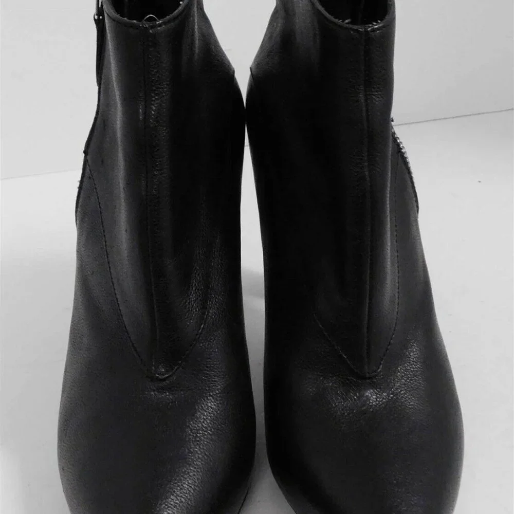 Balenciaga Paris Black Leather Ankle Boots Italy 37‎